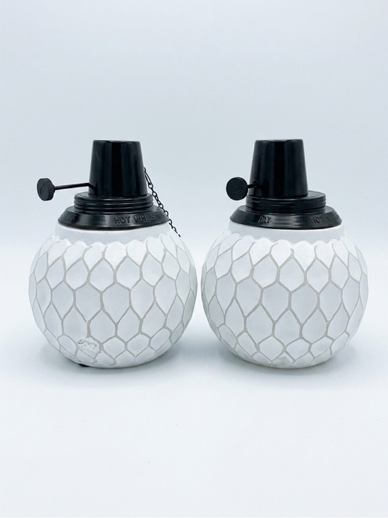 TIKI Other - TIKI Brand Farmhouse White Table Torches Oil Lamps Set of 2 NWT